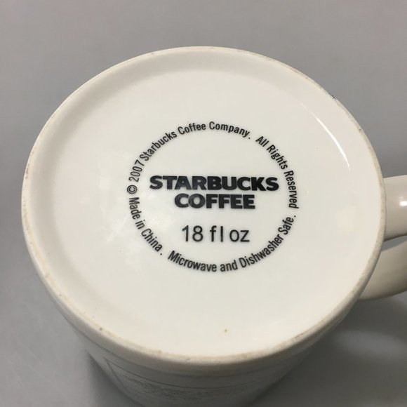 Starbucks Architect Blueprints Seattle Mug 18 oz 2007 Space Needle - Picture 7 of 7